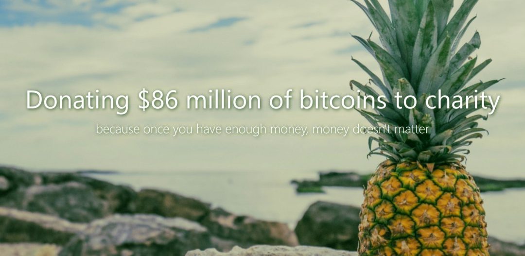 Pineapples and Ecstasy: Charitable Giving in the Bitcoin Era